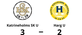 Segerraden förlängd för Katrineholms SK U - besegrade Harg U