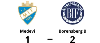 Borensberg B vann mot Medevi på Hjärnevallen