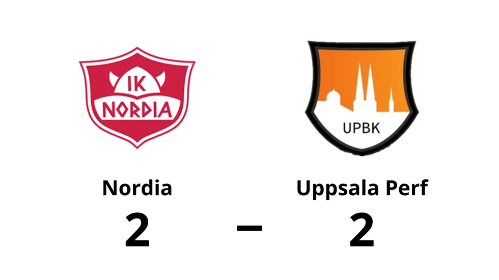 IK Nordia spelade lika mot Uppsala Performance BK