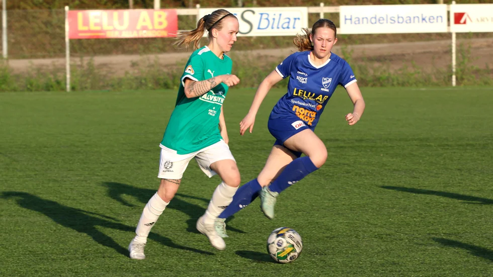 Anna Berglund kommer att inte att kunna hjälpa Älvsbyn i fotbollskvalet till division 2. Detta eftersom att hon numera tillhör Trångfors-Boden. (Arkivbild)