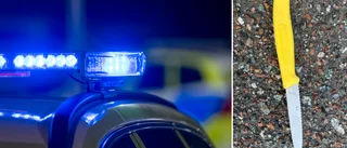 Kroganställd fick plötsligt en kniv i magen