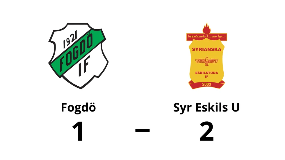 Fogdö IF förlorade mot Syrianska Eskilstuna U