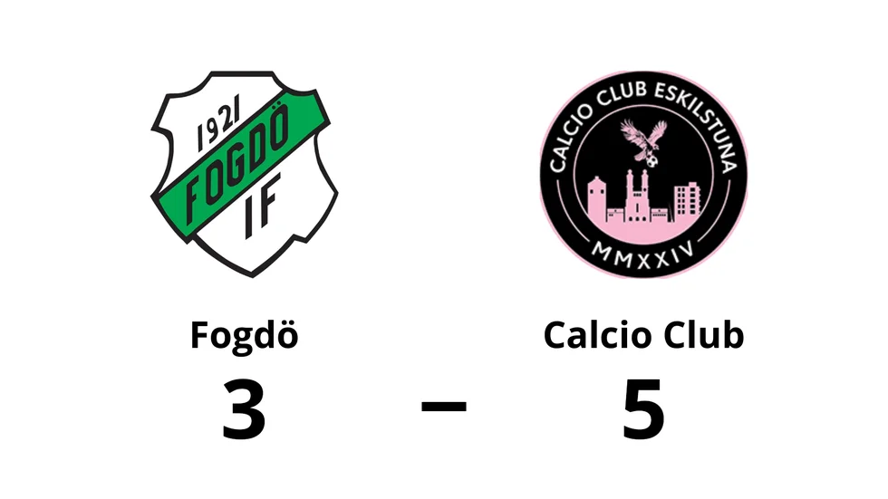 Fogdö IF förlorade mot Calcio Club Eskilstuna