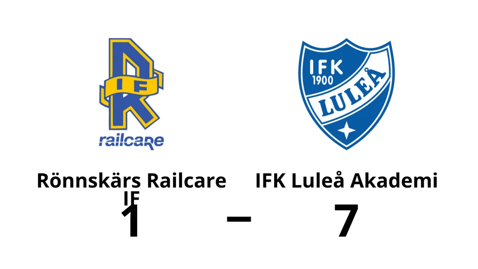 Rönnskärs Railcare IF förlorade mot IFK Luleå Akademi