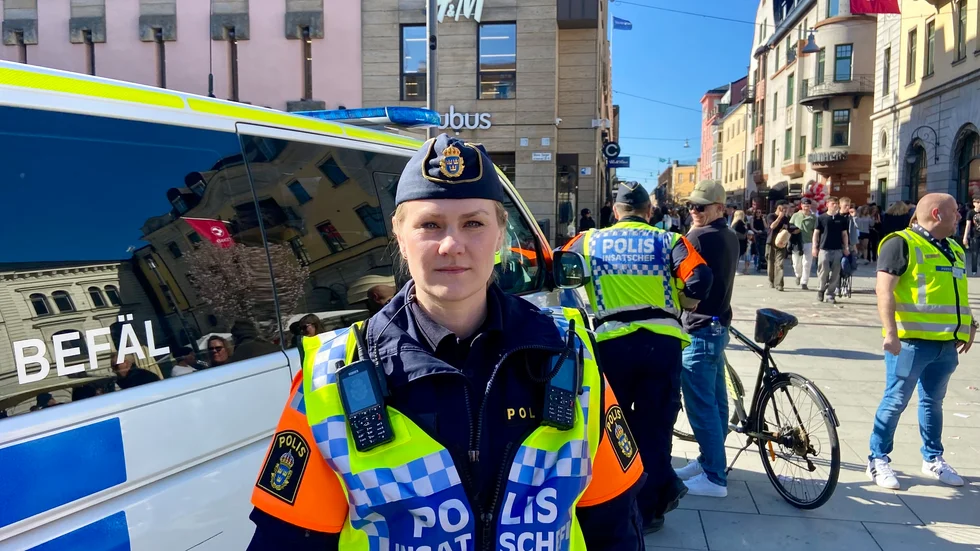 Polisinsatschef Ida Rosander kunde summera ett valborgsfirande med måttlig fylla och inga våldsbrott på eftermiddagen. 