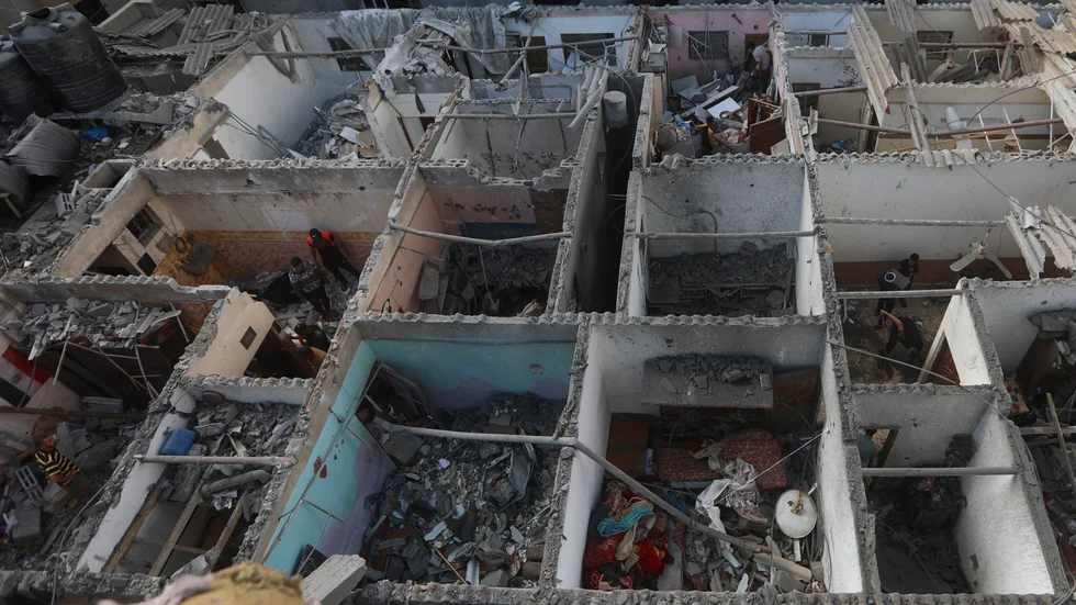 Förödelse i Rafah. Bilden är tagen 7 maj.
