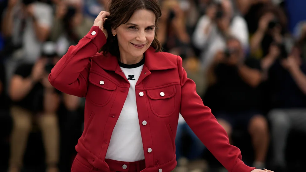 Juliette Binoche vid filmfestivalen i Cannes 2023. 