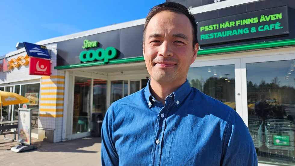 Tomas Hansson, vd för Coop Norrbotten gläds åt beskedet från kommunen. 