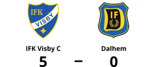 Dalhem en lätt match för IFK Visby C som vann klart