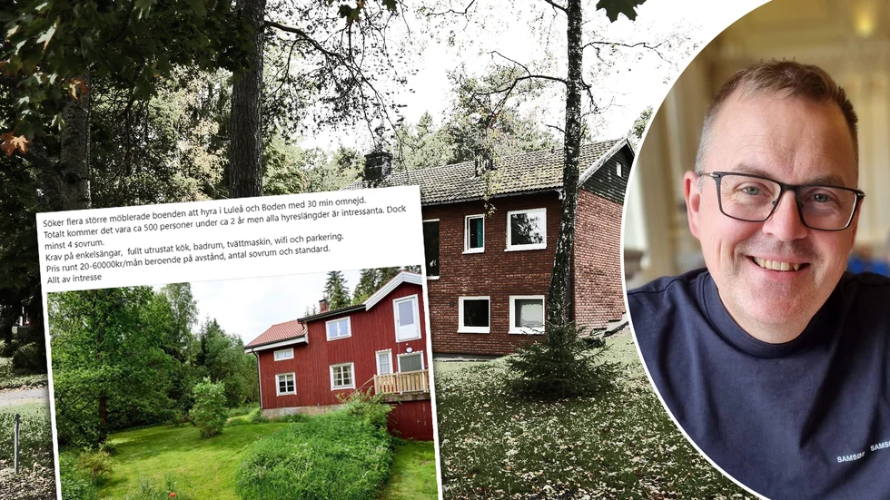 Petter Edin funderar på att hyra ut sitt hus i Gäddvik.