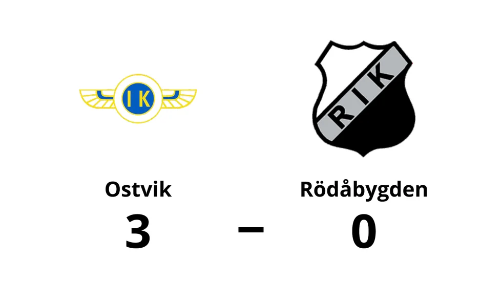 Ostvik IK/DIF vann mot Rödåbygdens IK