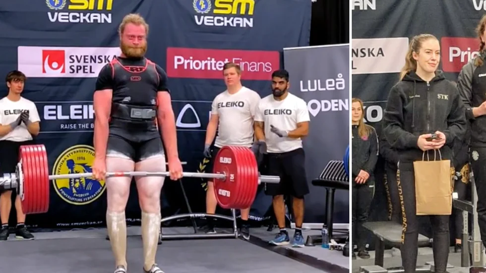 Henrik Pettersson slog svenskt seniorrekord i marklyft under SM-veckan. 