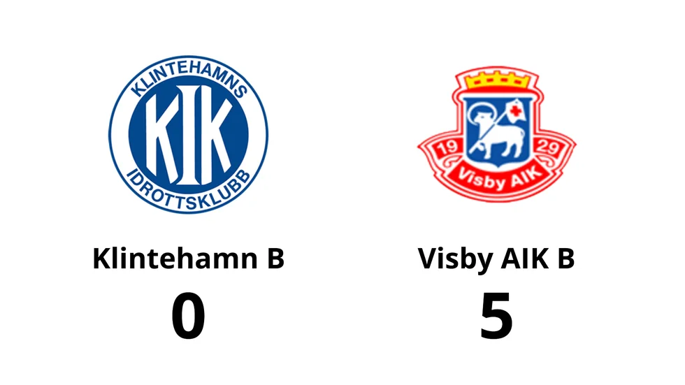 Klintehamns IK B förlorade mot Visby AIK B