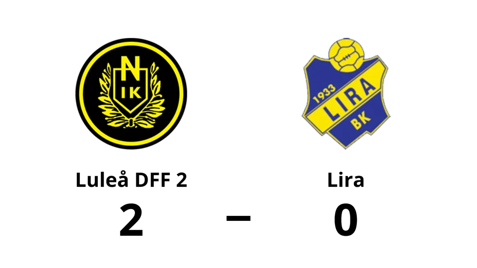 Luleå Fotboll DFF 2 vann mot Lira BK