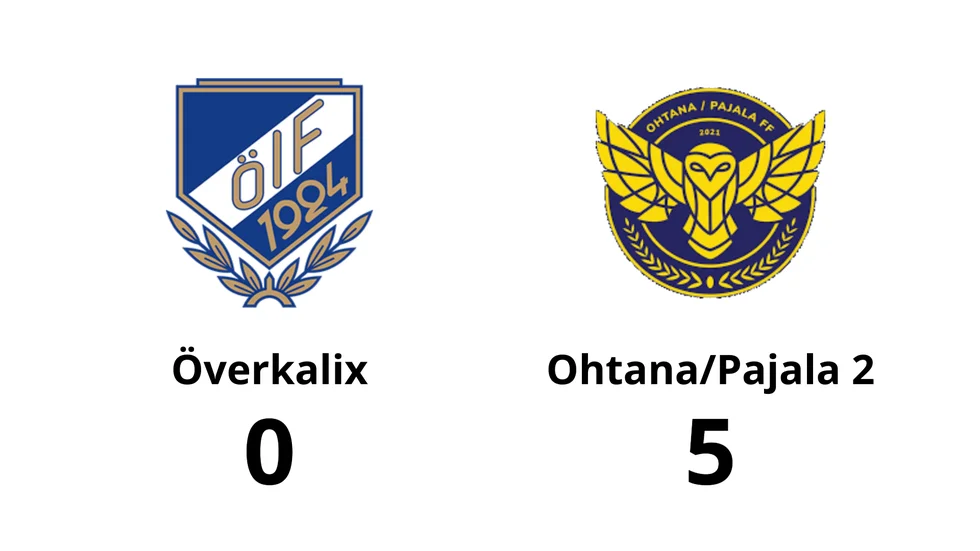 Överkalix IF förlorade mot Ohtana/Pajala FF 2
