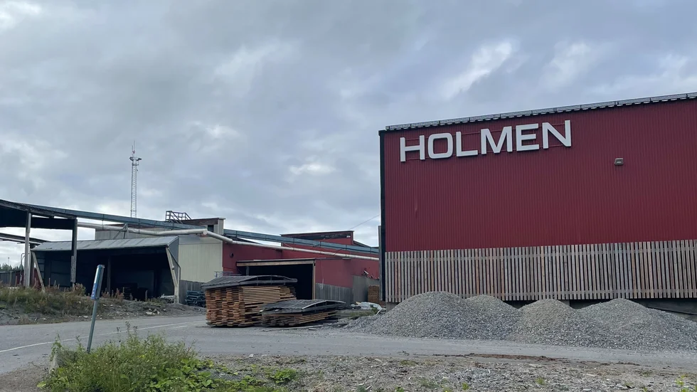 Kroksjöns sågverk där Holmen har varslat 45 personer.