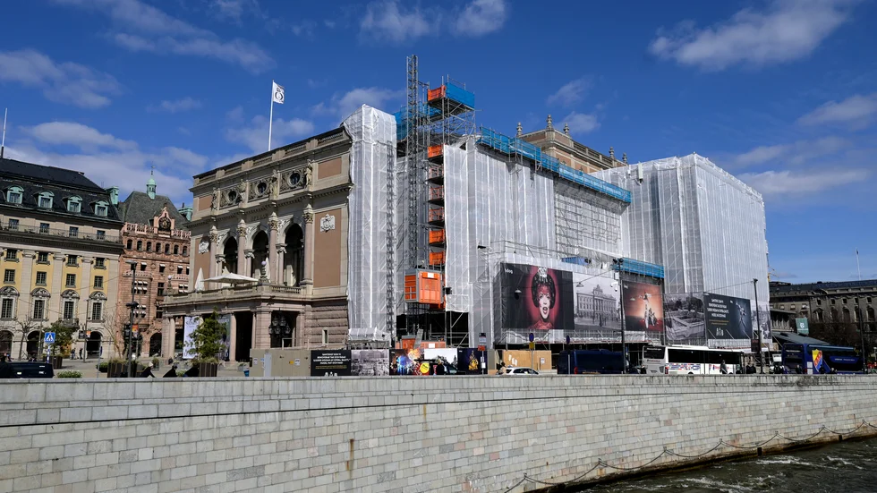 Kungliga Operan i Stockholm utryms. Arkivbild.