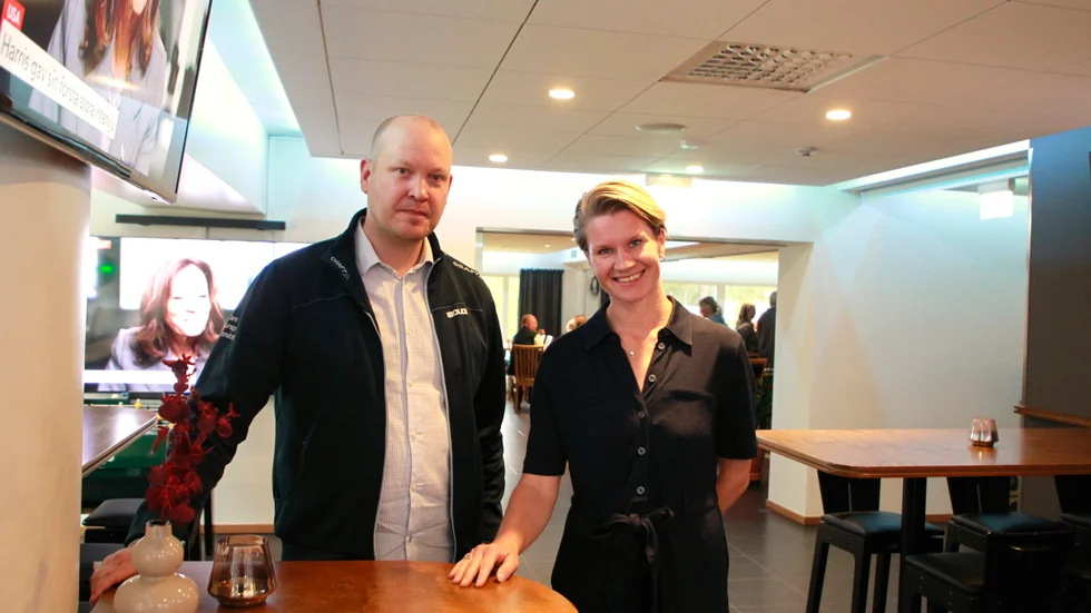 Robert Erixon och Micaela Löwenhöök var på fredagens företagarfrukost före de skulle träffa kommunen senare under dagen.