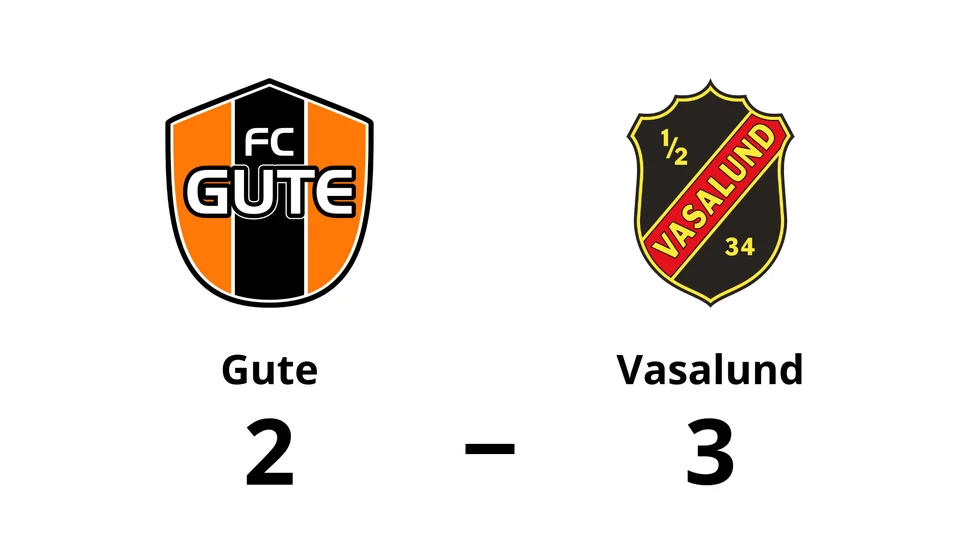 FC Gute förlorade mot Vasalund IF