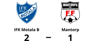 IFK Motala B vann hemma mot Mantorp
