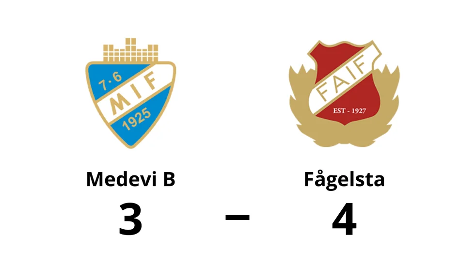 Medevi IF B förlorade mot Fågelsta AIF