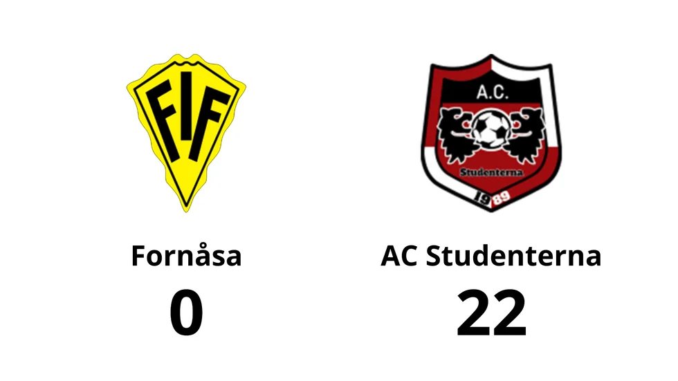 Fornåsa IF förlorade mot AC Studenterna