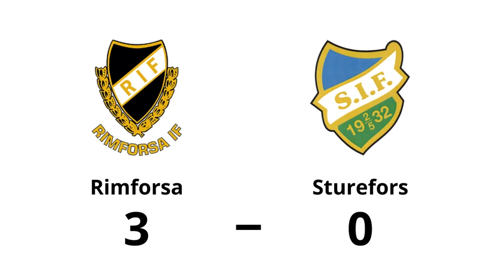 Rimforsa vann mot Sturefors IF