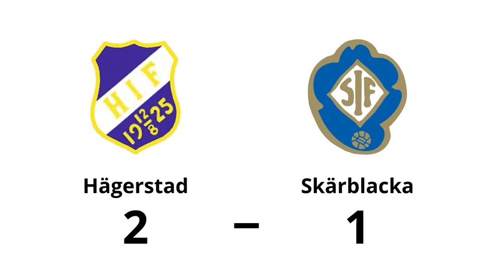 Hägerstads IF vann mot Skärblacka IF