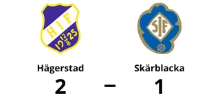 Stark första halvlek räckte för Hägerstad