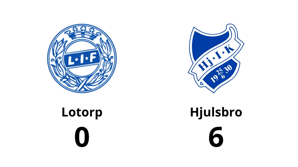 Lotorps IF förlorade mot Hjulsbro IK