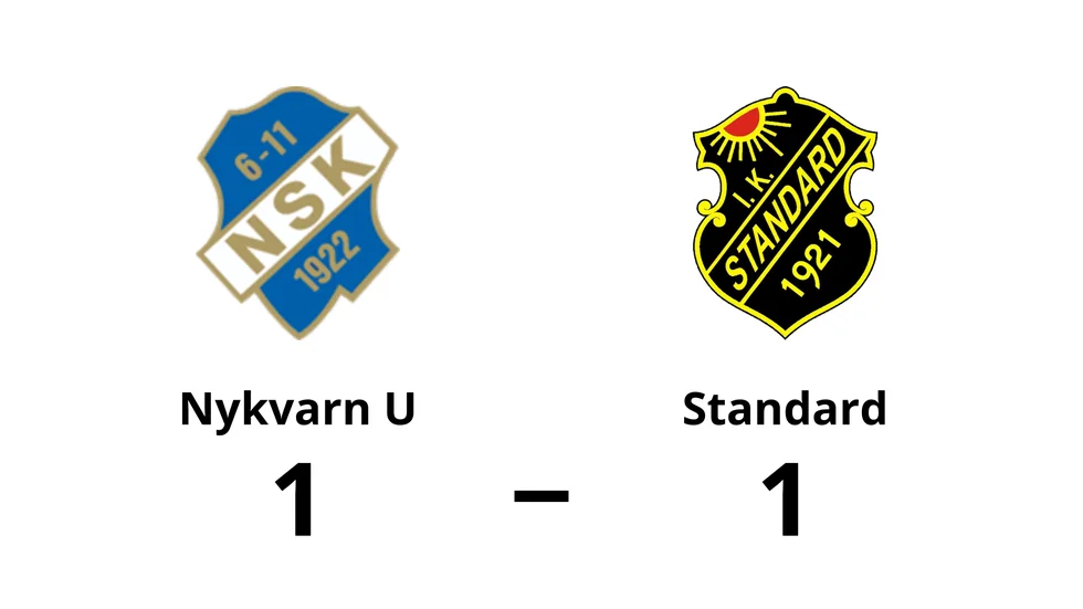 Nykvarns SK U spelade lika mot IK Standard