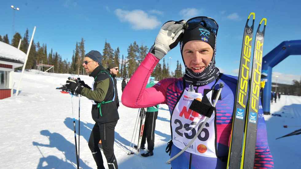 Klas Nilsson, Skellefteå, funderar kring framtiden efter segern i Gällivare. "Var kanske sista loppet i karriären".