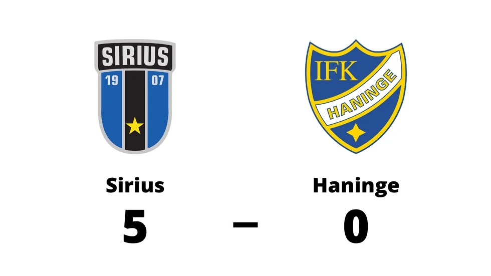 Sirius vann mot Haninge