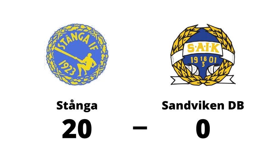 Stånga IF vann mot Sandvikens AIK BK DB