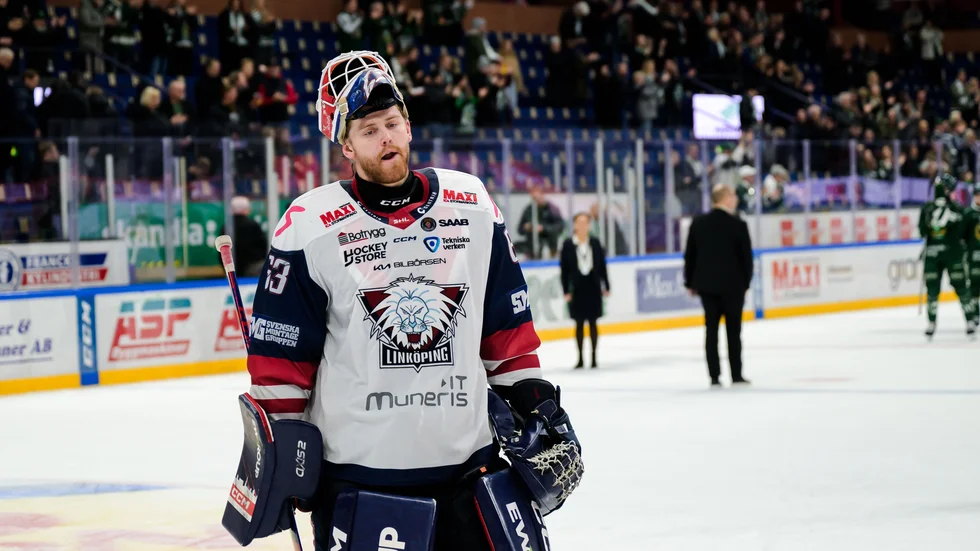 Linköpings målvakt Marcus Högberg missar matchen mot Rögle pga sjukdom.