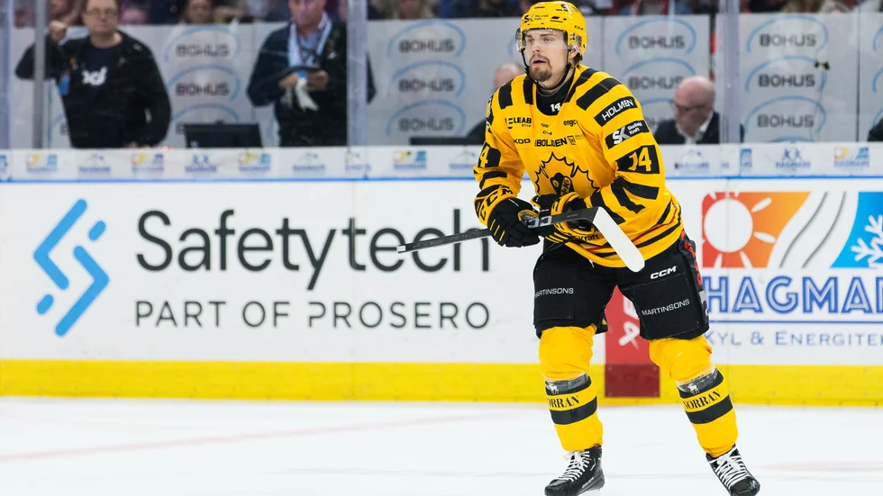 Andreas Johnson missar den sjunde semifinalen, på hemmaplan mot Frölunda. 