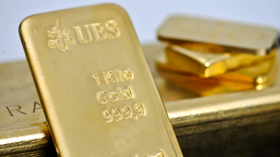 Investeringstackor i guld från UBS. Guldet på bilden har ingenting med händelsen på Arlanda att att göra. Arkivbild.