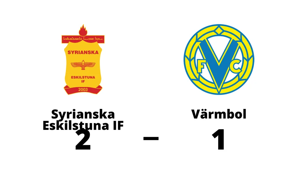 Syrianska Eskilstuna IF vann mot Värmbols FC