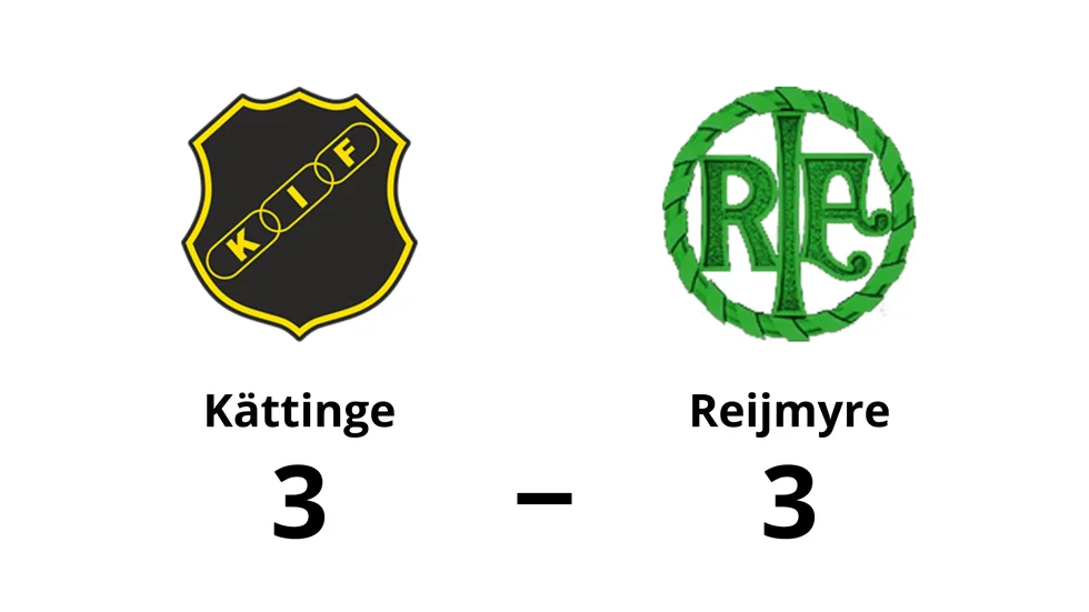 Kättinge IF spelade lika mot Reijmyre IF