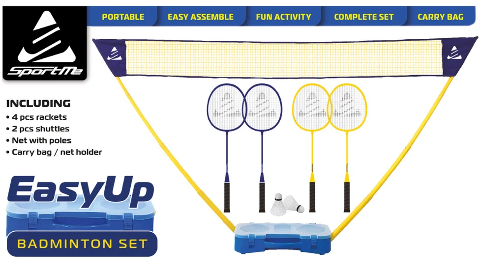 Badmintonset Easy Up 