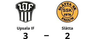 Knapp seger för Upsala IF mot Slätta