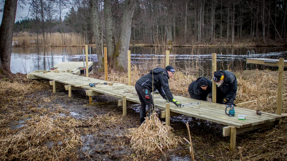 Katrineholms kommun anlägger en ny brygga vid Djulökvarnsvägen som kommer att vara tillgänglig för allmänheten.