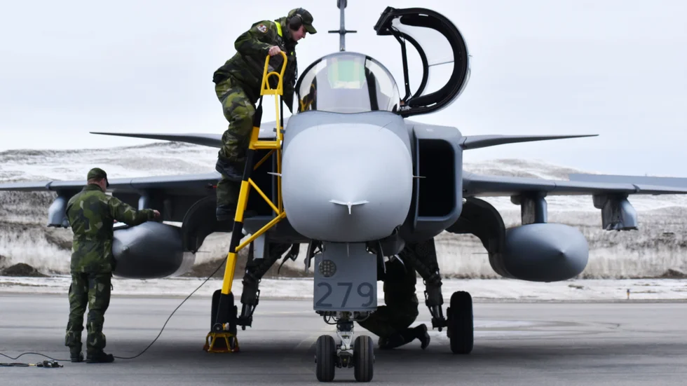 ”Det kommer att märkas att vi finns och syns, men det blir inte så mycket i Skelleftetrakten förutom det här”, säger Jesper Sundström på Norrbottens flygflottilj F 21.