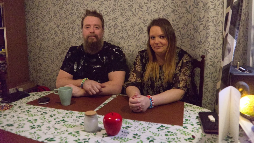 Stefan och Sandra Sandberg är missnöjda med att deras hyra kommer att höjas med 5,5 procent i maj. 