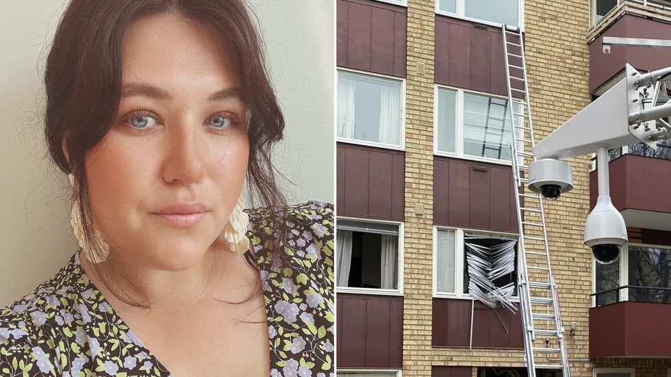 Amanda Wiberg var hemma i sin lägenhet när explosionen skakade stadsdelen Johannelund i Linköping.