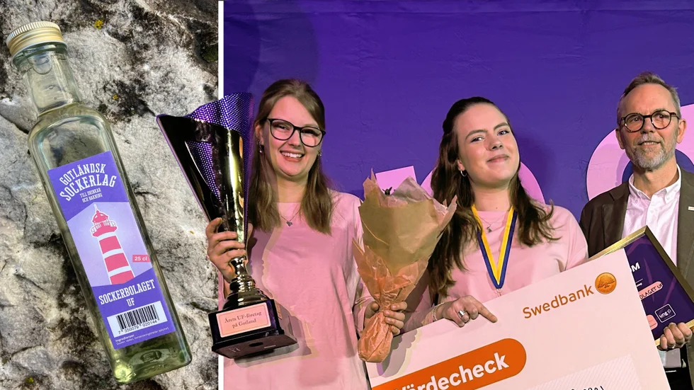 Färdigt sockerlag på flaska visade sig vara ett vinnande koncept. Sockerbolagets flaskor finns redan att köpa i några affärer i Visby.
