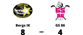 Äntligen seger för Bergs IK mot GS 86