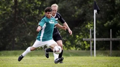 Stefan Wiklund jagade Älvsbyns anfallare matchen igenom. Men Mitko Kabakchiev var helt enastående och avgjorde matchen med två mål.