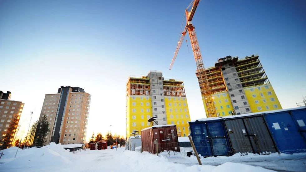 INTE LÖST. Trots alla planer, bostadsbyggandet i Luleå håller för låg takt.Foto: Håkan Stridblom