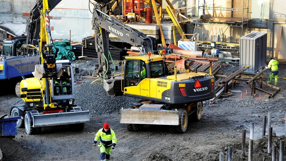 Många ungdomar jobbar inom byggsektorn.